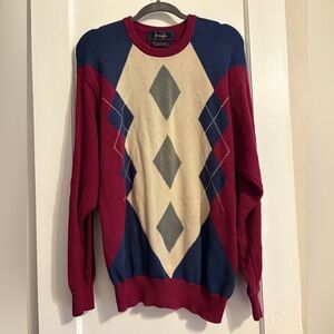 VTG Pringle Men’s Crew Neck Sweater Argyle